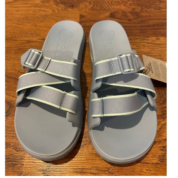 Chaco Women's Chillo Adjustable Comfort Slides Sky Blue Size 11 NWOB - Picture 3 of 9